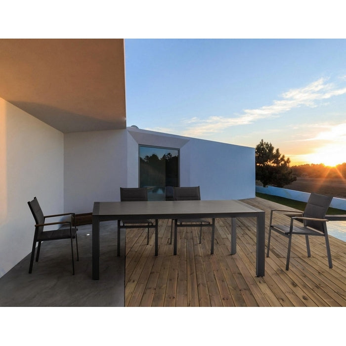 Sedia da giardino in alluminio Kubik con braccioli - BIZZOTTO - 34271241797848