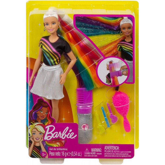 Barbie con capelli arcobaleno
