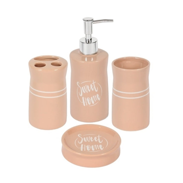 Set da bagno quattro pezzi Sweet Home - KASAVIVA - 34274991571160