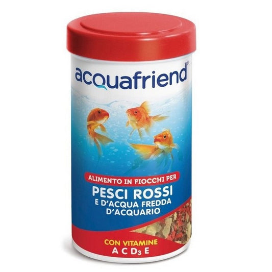Mangime in fiocchi per pesci rossi con vitamine e omega3 - Acquafriend - RECORD - 64428996723066