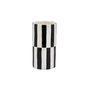 Vaso cilindrico con righe Black&White