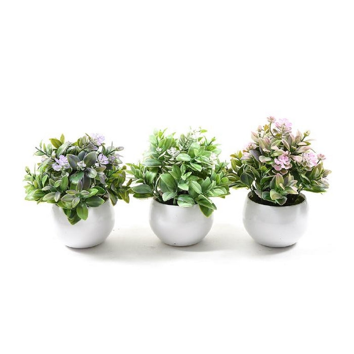 Piantina artificiale in vaso per decorazione 15 cm