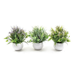 Piantina artificiale in vaso per decorazione 19 cm