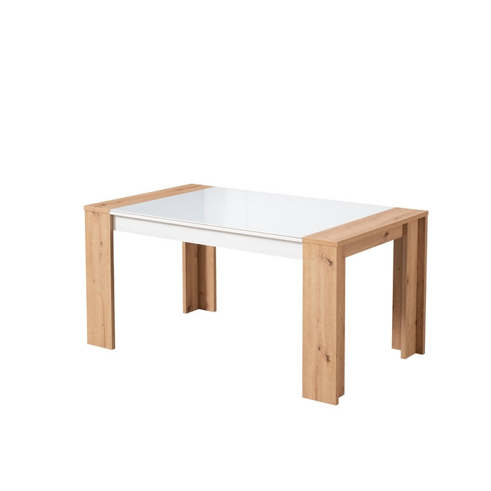 Tavolo rovere anticato con piano in vetro - Goteborg - BIZZOTTO - 34270333042904