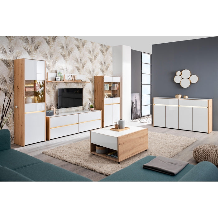Porta TV rovere anticato 4 ante - Goteborg - BIZZOTTO - 34267978432728