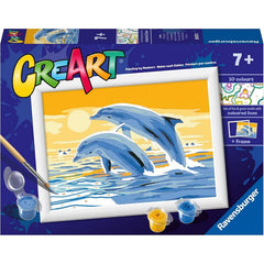 Creart kit pittura per bambini Delfini Amici
