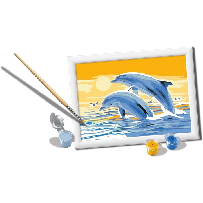 Creart kit pittura per bambini Delfini Amici