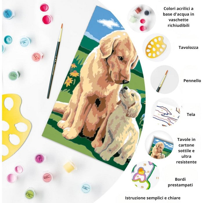 Creart kit pittura per bambini Retriever Sul Prato