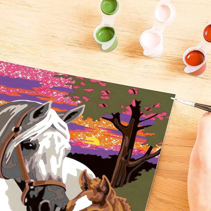 Creart kit pittura per bambini Cavalli Al Tramonto