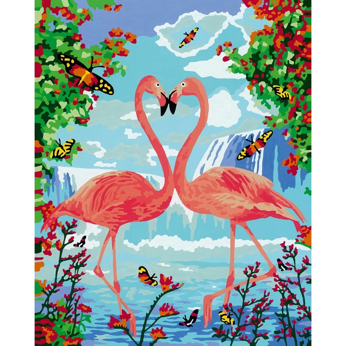Creart kit pittura per bambini Fenicotteri Innamorati