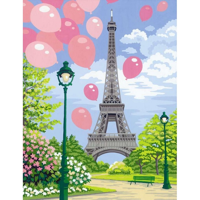 Creart kit pittura per bambini Primavera A Parigi