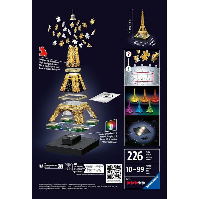 Tour Eiffel Night Edition Puzzle 3D