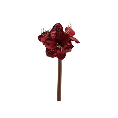 Ramo artificiale di amaryllis velluto