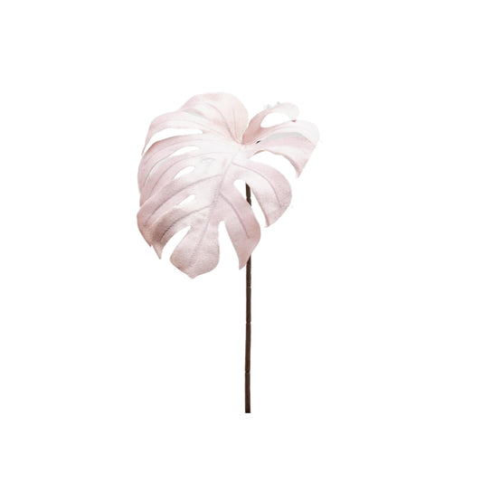 Ramo artificiale con foglia monstera velluto - EDG - 34259599163608