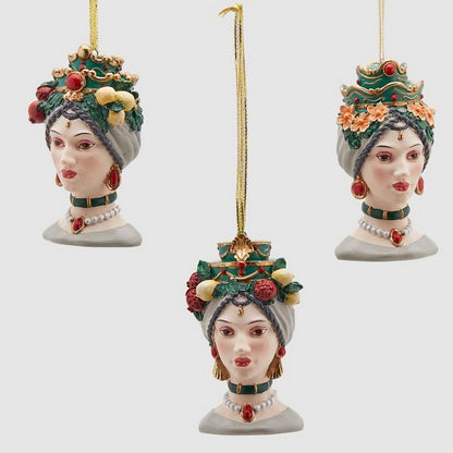 Pendente testa di moro da appendere - Sicily