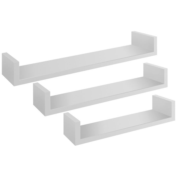 Set 3 mensole in fibra di legno - Calamita - SANITEC - 34278235013336