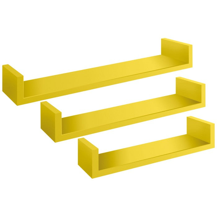 Set 3 mensole in fibra di legno - Calamita - SANITEC - 34264614994136