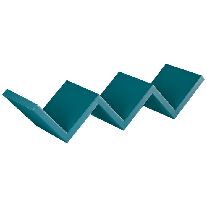 Mensola per libri zig zag in fibra di legno - Saetta - SANITEC - 34268195553496