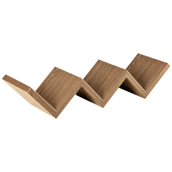 Mensola per libri zig zag in fibra di legno - Saetta - SANITEC - 34264620761304