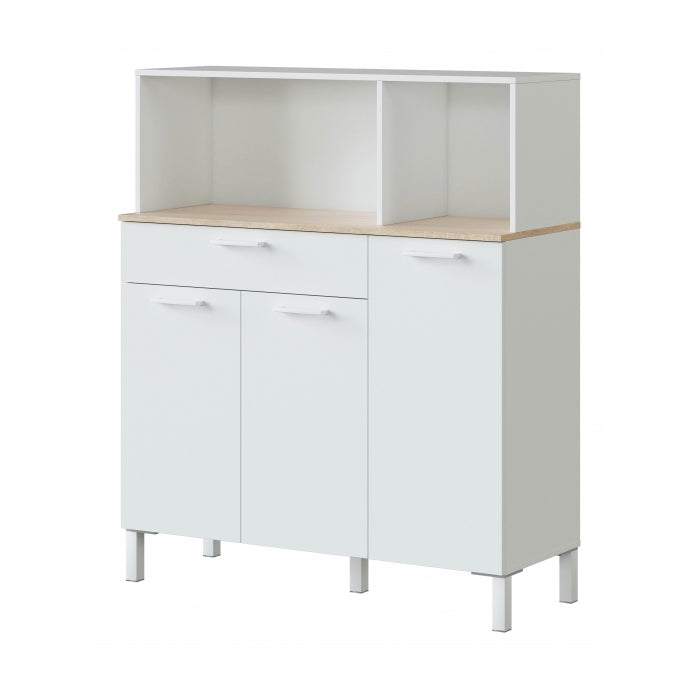 Mobile da cucina 3 ante con ripiano e cassetto - FORES - 34268246769880