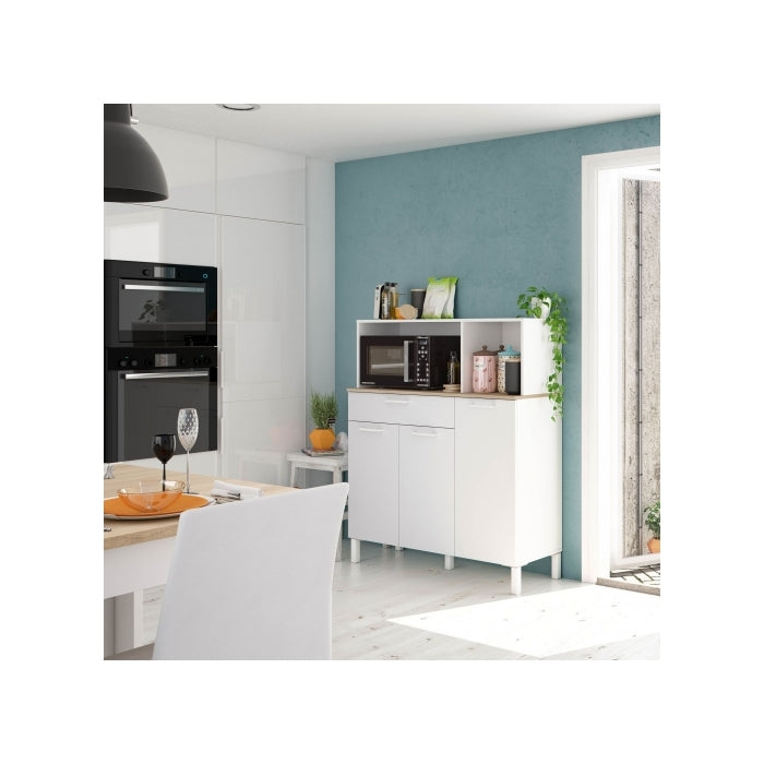 Mobile da cucina 3 ante con ripiano e cassetto - FORES - 34268247195864
