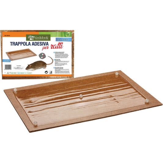 Set 2 trappole adesive per ratti 28x19 cm - VERDELOOK - 