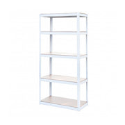 Scaffale in metallo con 5 ripiani in mdf