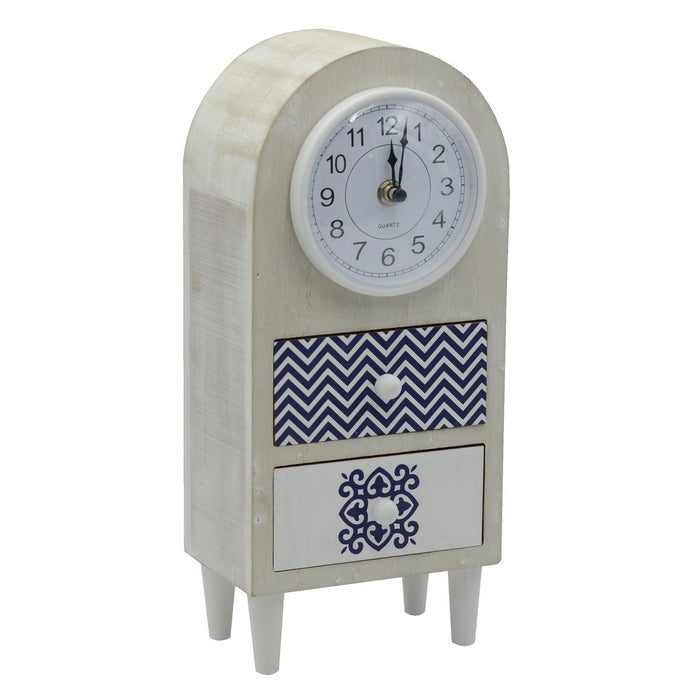 Orologio da tavolo in stile mare con cassetti