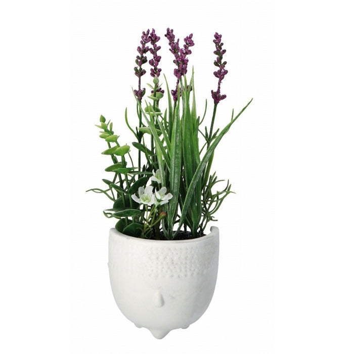 Vaso con pianta artificiale di lavanda 10x32h cm - AD TREND - 34278334693592