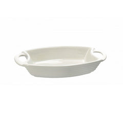 Pirofila in ceramica bianca