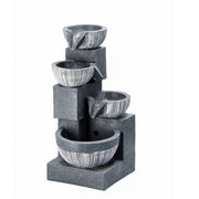 Fontana elettrica con 3 LED 46 cm - Zen