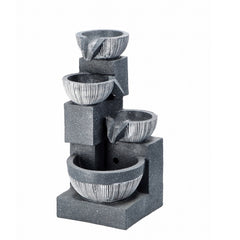 Fontana elettrica con 3 LED 46 cm - Zen