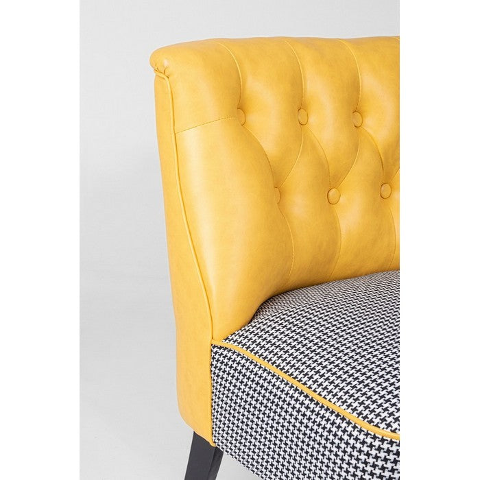 Divano vintage con schienale in similpelle - Batilda - BIZZOTTO - 34268496298200