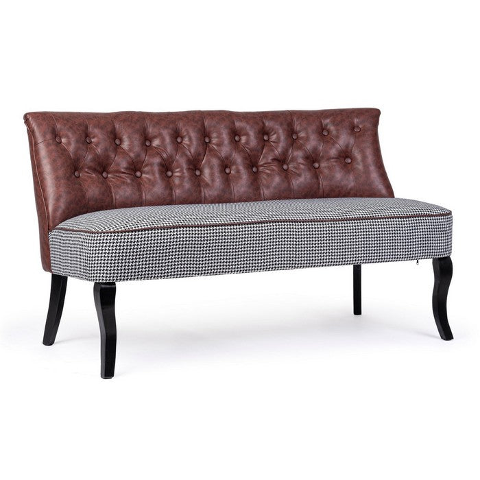 Divano vintage con schienale in similpelle - Batilda - BIZZOTTO - 34268497969368