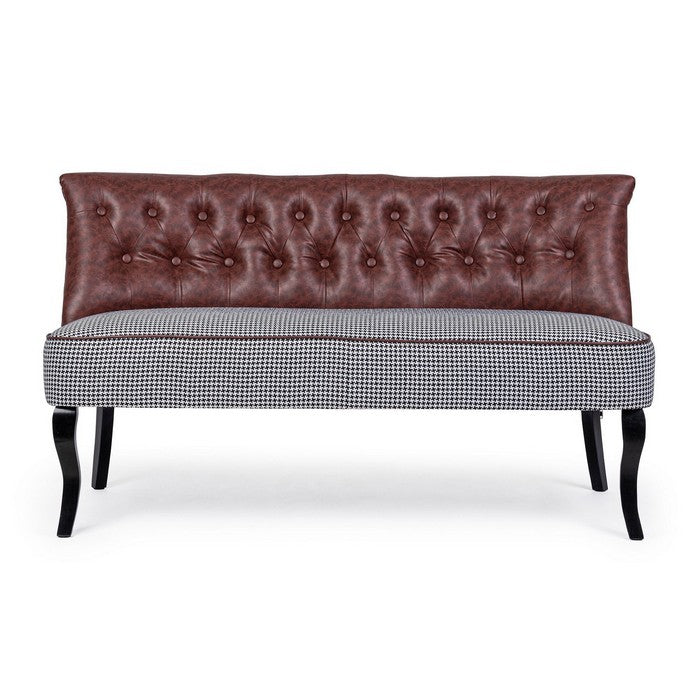 Divano vintage con schienale in similpelle - Batilda - BIZZOTTO - 34268498198744