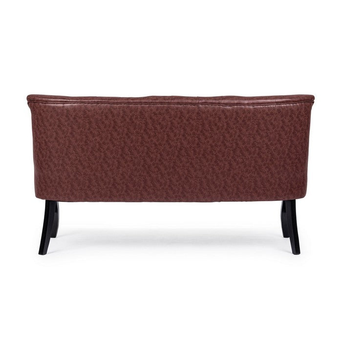 Divano vintage con schienale in similpelle - Batilda - BIZZOTTO - 34268499116248