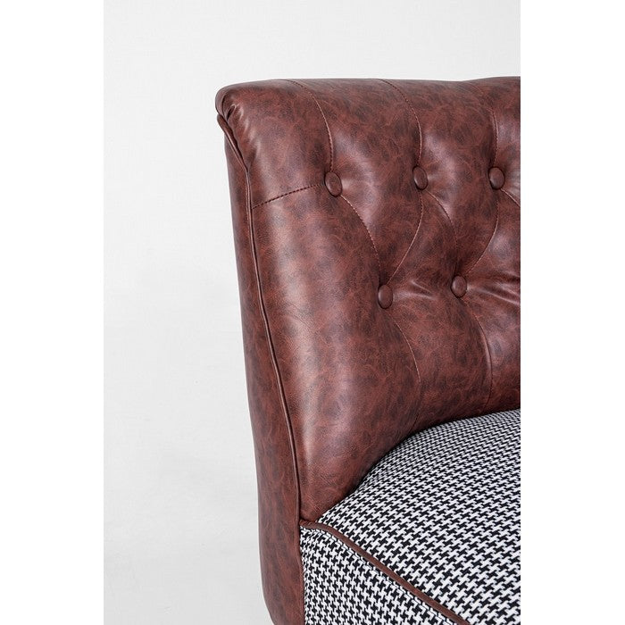 Divano vintage con schienale in similpelle - Batilda - BIZZOTTO - 34280139030744