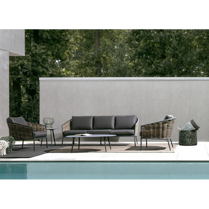 Tavolino da giardino in alluminio 120x75 cm - Ridley - BIZZOTTO - 34271485952216