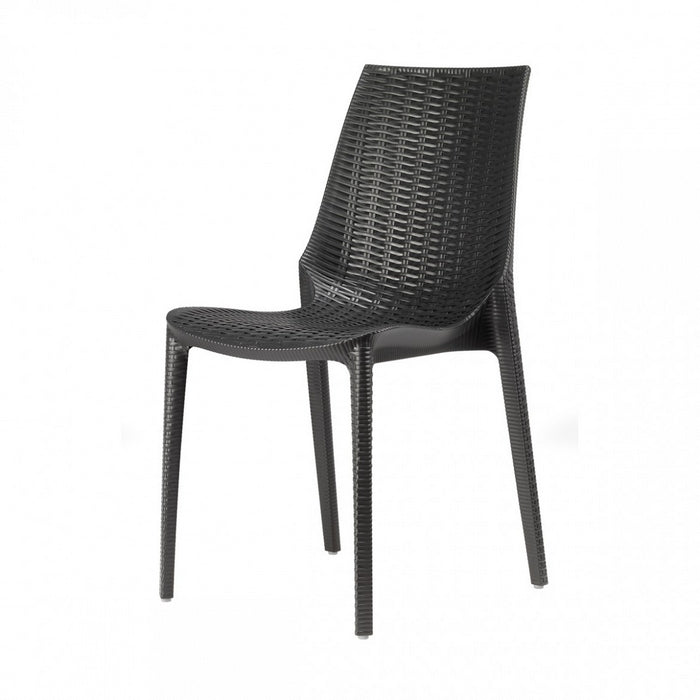 Sedia da giardino impilabile effetto rattan - Lucrezia - SCAB GIARDINO - 34271576522968