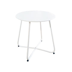 Tavolino rotondo 45 cm ferro bianco - Epoxy