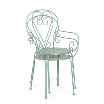 Sedia in metallo da giardino con braccioli - Etienne