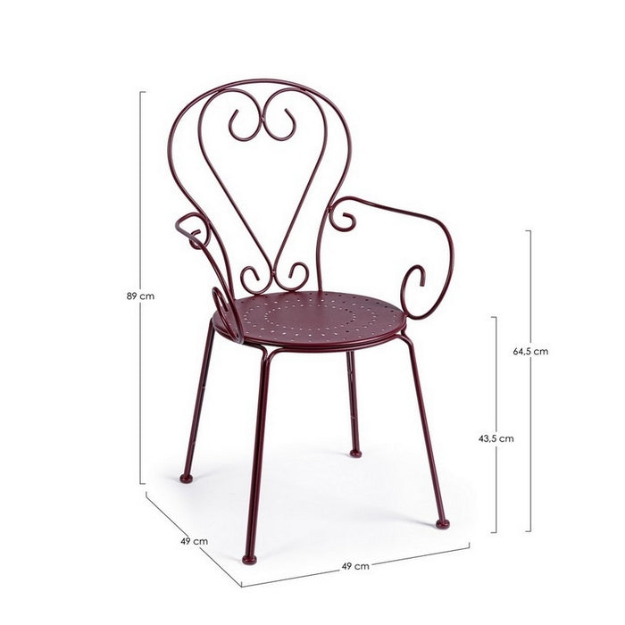 Sedia in metallo da giardino con braccioli - Etienne - BIZZOTTO - 34271642845400