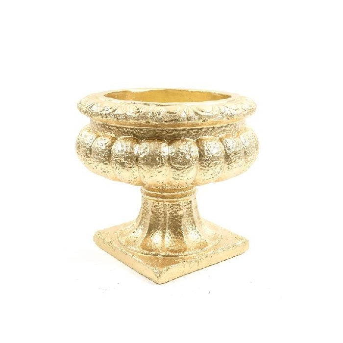 Vaso in pietra dorata 32 cm - Pompei - MERCURY - 34278650675416