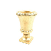 Vaso coppa in pietra dorata 22 cm - Pompei