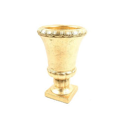 Vaso coppa in pietra dorata 22 cm - Pompei