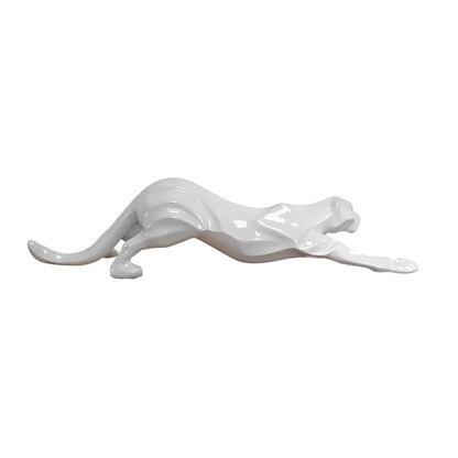 Scultura la pantera bianca