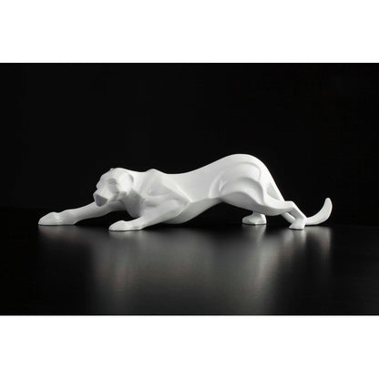 Scultura la pantera bianca
