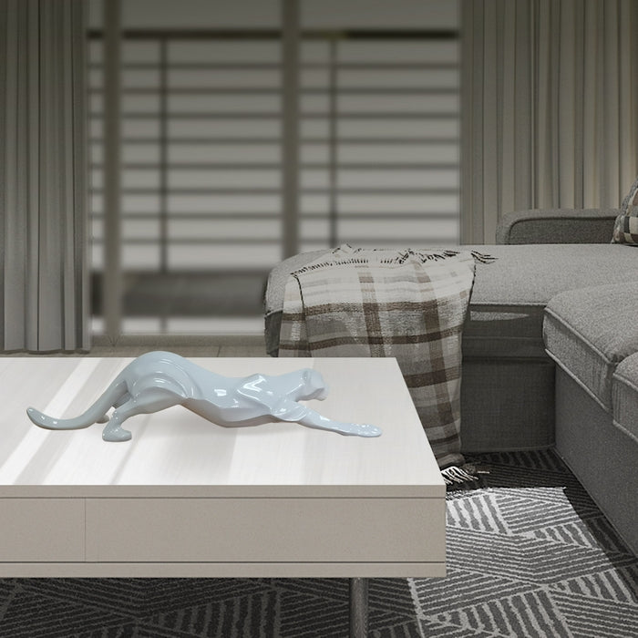 Scultura la pantera bianca - AMBIENTI GLAMOUR - 34278708183256