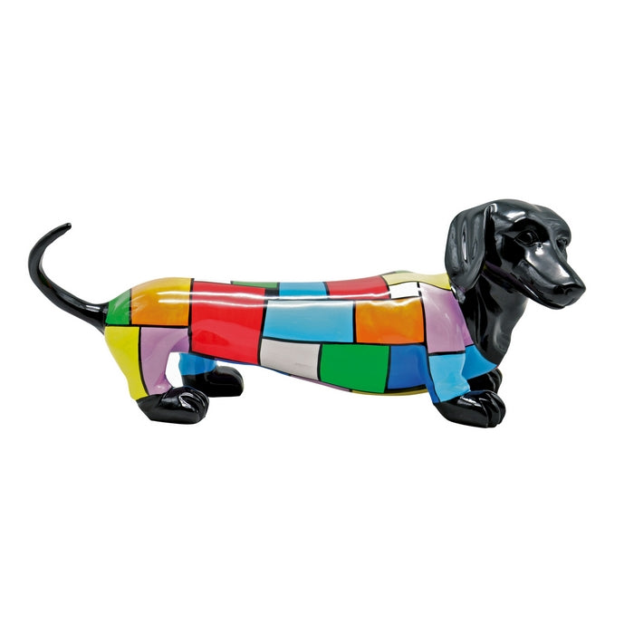 Scultura cane colorato Manuela's dog - AMBIENTI GLAMOUR - 34278735380696