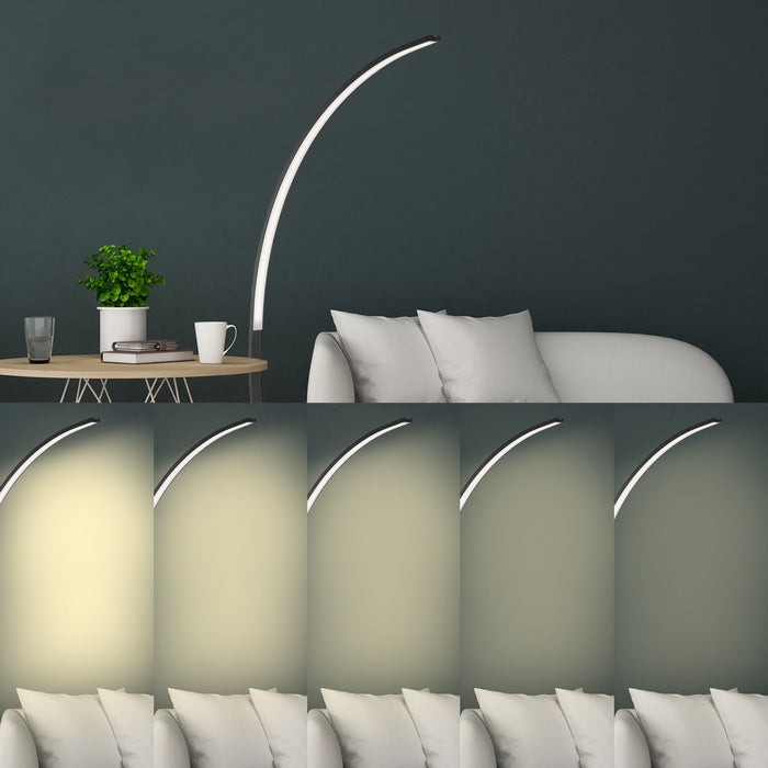 Lampada led a piantana ad arco dimmerabile